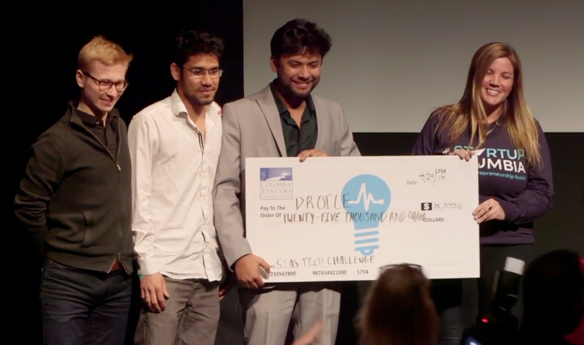 Droice wins grand prize in Columbia Venture